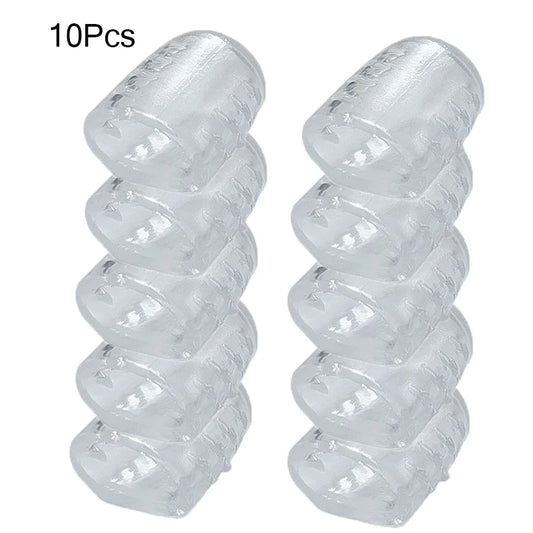 10 Pcs Silicone Toe Caps - Breathable Anti-Friction Protectors for Pain-Free Comfort and Blister Prevention